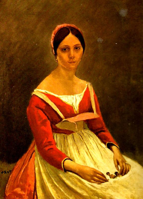 camille corot portratt av madame legois oil painting image